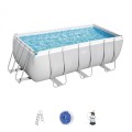 BESTWAY 5v1 rámový bazén Power Steel 412x201x122cm 13x6FT + pískové čerpadlo