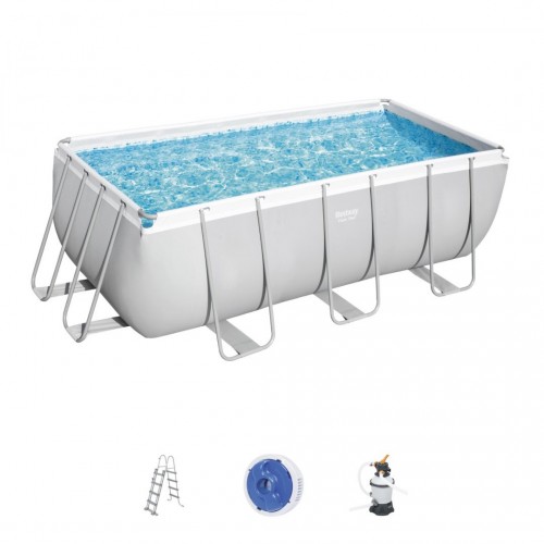 BESTWAY 5v1 rámový bazén Power Steel 412x201x122cm 13x6FT + pískové čerpadlo