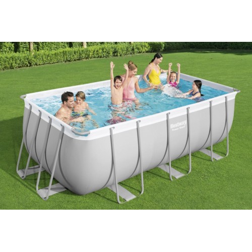 BESTWAY 5v1 rámový bazén Power Steel 412x201x122cm 13x6FT + pískové čerpadlo