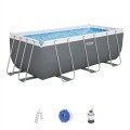 Power Steel 412x201x122 Ocelový bazén 13x6FT BESTWAY 5v1 + Pískové čerpadlo