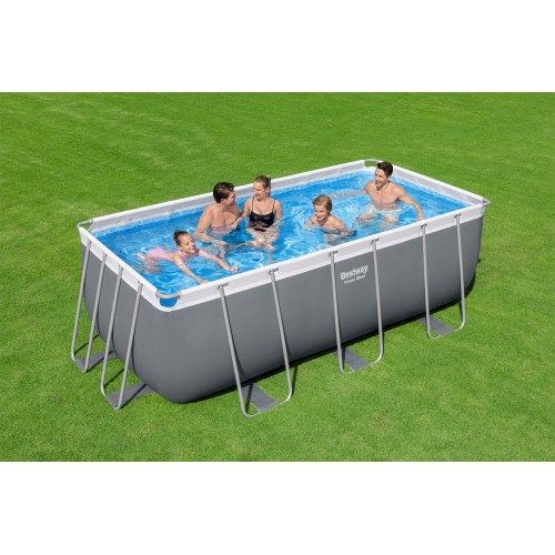 Power Steel 412x201x122 Ocelový bazén 13x6FT BESTWAY 5v1 + Pískové čerpadlo