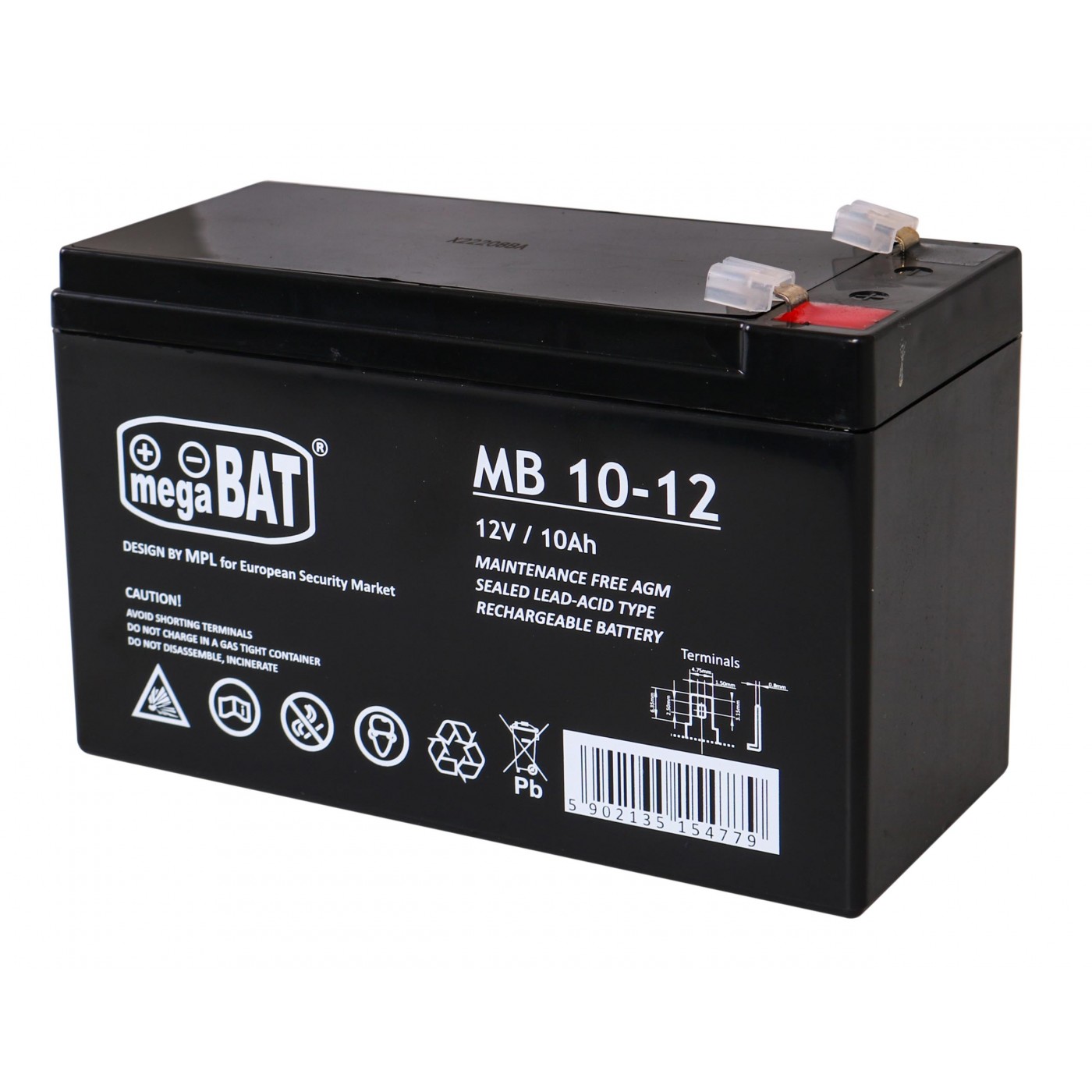 12V/10Ah gelová baterie pro dětská elektrická vozidla Náhradní díl