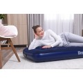 Nafukovací cestovní matrace na spaní BESTWAY Flocked 185x76x22cm + opravná sada