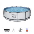 BESTWAY Steel Pro MAX 5in1 Rack BAZÉN 427x122cm 14ft + příslušenství