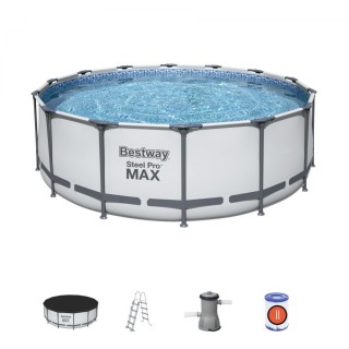 BESTWAY Steel Pro MAX 5in1 Rack BAZÉN 427x122cm 14ft + příslušenství