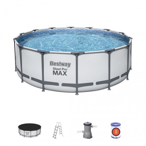 BESTWAY Steel Pro MAX 5in1 Rack BAZÉN 427x122cm 14ft + příslušenství