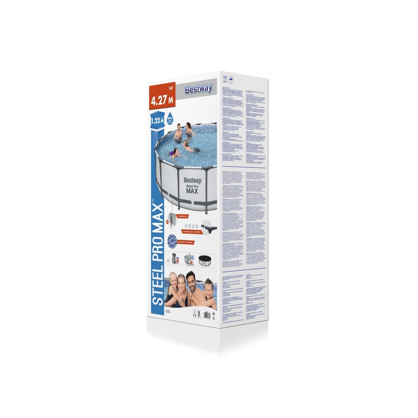 BESTWAY Steel Pro MAX 5in1 Rack BAZÉN 427x122cm 14ft + příslušenství