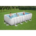 BAZÉN s ocelovým rámem BESTWAY 6v1 Power 488x244x122cm 16x8FT + pískové čerpadlo + příslušenství
