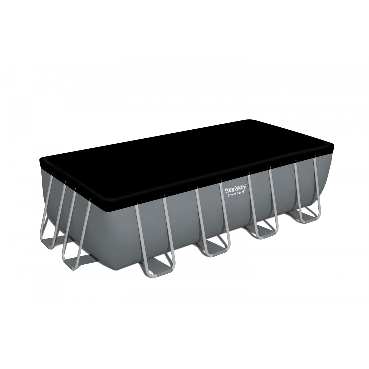 Power Steel Frame Pool 488x244x122 16x8FT BESTWAY 6v1 + Pískové čerpadlo