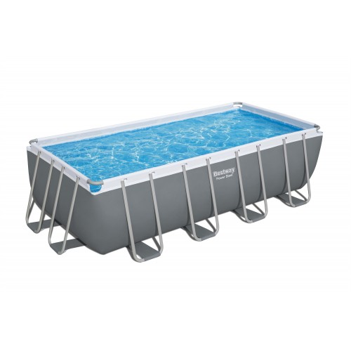 Power Steel Frame Pool 488x244x122 16x8FT BESTWAY 6v1 + Pískové čerpadlo