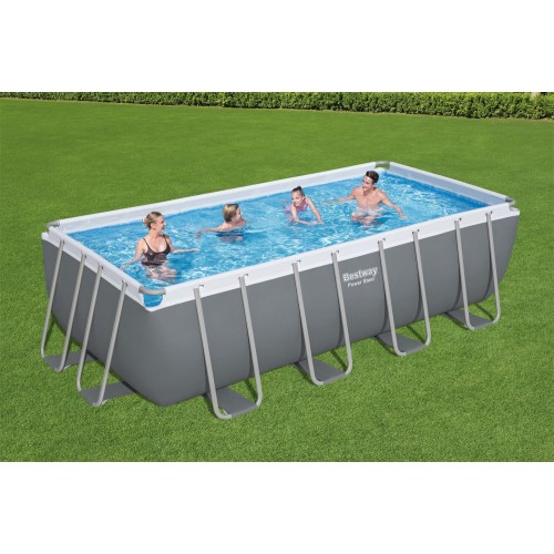 Power Steel Frame Pool 488x244x122 16x8FT BESTWAY 6v1 + Pískové čerpadlo