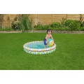 Nafukovací dětský bazén 3v1 122x20cm tropický BESTWAY + Kruh na plavání + Plážový míč