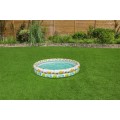 Nafukovací dětský bazén 3v1 122x20cm tropický BESTWAY + Kruh na plavání + Plážový míč