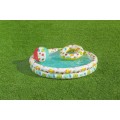 Nafukovací dětský bazén 3v1 122x20cm tropický BESTWAY + Kruh na plavání + Plážový míč