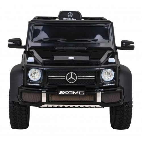 Mercedes G63 AMG autobaterie černá + dálkové ovládání + 6 kol EVA + pomalý start + MP3 LED
