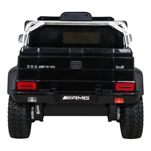 Mercedes G63 AMG autobaterie černá + dálkové ovládání + 6 kol EVA + pomalý start + MP3 LED