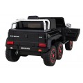 Mercedes G63 AMG autobaterie černá + dálkové ovládání + 6 kol EVA + pomalý start + MP3 LED