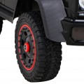 Mercedes G63 AMG autobaterie černá + dálkové ovládání + 6 kol EVA + pomalý start + MP3 LED