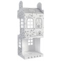 Domeček "Růžová ulice 9" 3D prostorová omalovánka 
