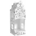 Domeček "Kočičí ulice 12" prostorná omalovánka 3D