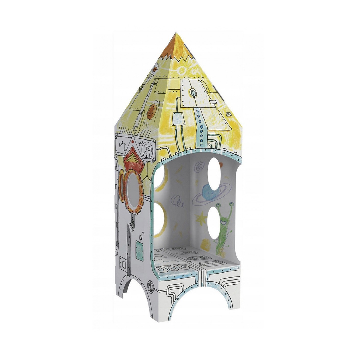 3D prostorová omalovánka „Raketa“ pro děti