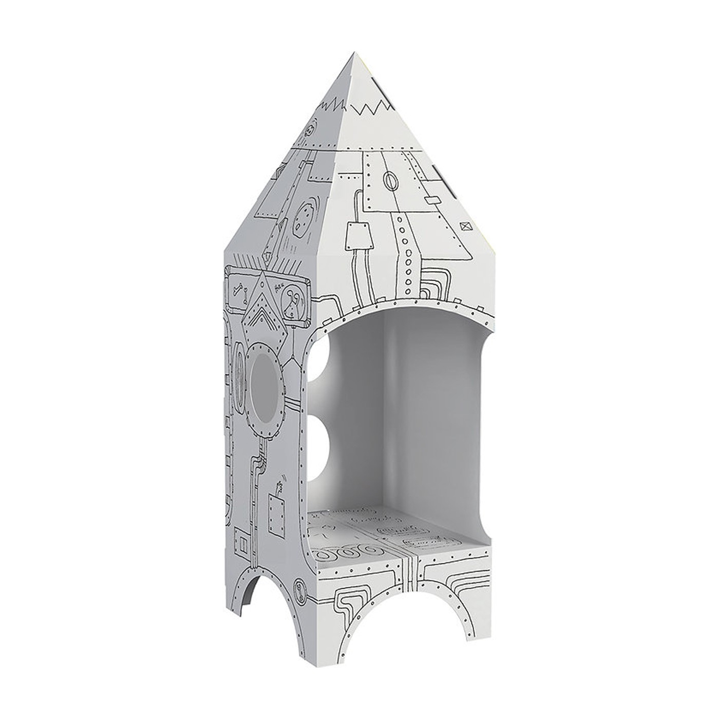 3D prostorová omalovánka „Raketa“ pro děti