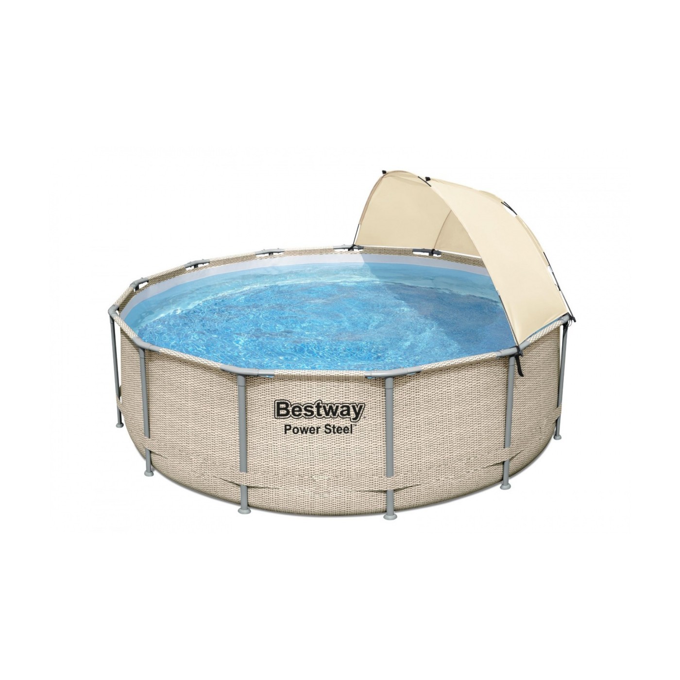 BESTWAY 396x107cm 13ft Power Steel Rack bazén s baldachýnem