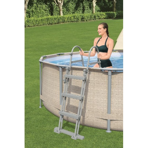 BESTWAY 396x107cm 13ft Power Steel Rack bazén s baldachýnem