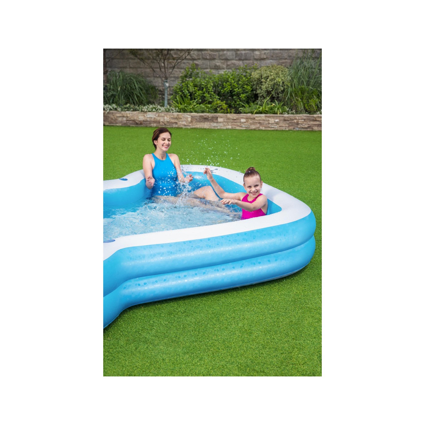 Sluneční nafukovací bazén pro rodinu 305x274x46cm BESTWAY + 2 místa na nápoje