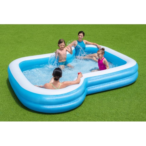 Sluneční nafukovací bazén pro rodinu 305x274x46cm BESTWAY + 2 místa na nápoje