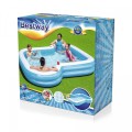 Sluneční nafukovací bazén pro rodinu 305x274x46cm BESTWAY + 2 místa na nápoje