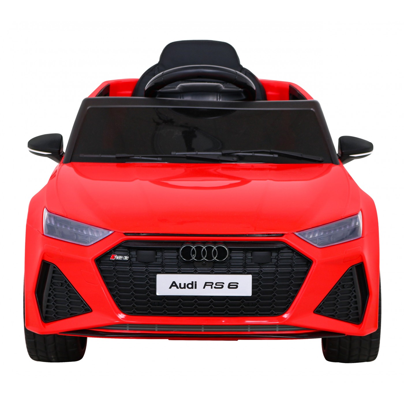 Audi RS 6 Elektrické Dětské Auto Červené + dálkové ovládání + Kola EVA + pomalý start + Audio LED