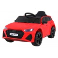 Audi RS 6 Elektrické Dětské Auto Červené + dálkové ovládání + Kola EVA + pomalý start + Audio LED