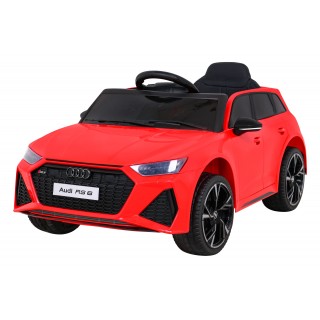 Audi RS 6 Elektrické Dětské Auto Červené + dálkové ovládání + Kola EVA + pomalý start + Audio LED