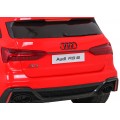 Audi RS 6 Elektrické Dětské Auto Červené + dálkové ovládání + Kola EVA + pomalý start + Audio LED