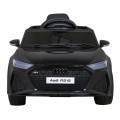 Audi RS 6 Dětské elektrické auto černé + dálkové ovládání + Kola EVA + pomalý start + Audio LED