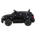 Audi RS 6 Dětské elektrické auto černé + dálkové ovládání + Kola EVA + pomalý start + Audio LED