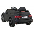 Audi RS 6 Dětské elektrické auto černé + dálkové ovládání + Kola EVA + pomalý start + Audio LED