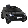 Audi RS 6 Dětské elektrické auto černé + dálkové ovládání + Kola EVA + pomalý start + Audio LED