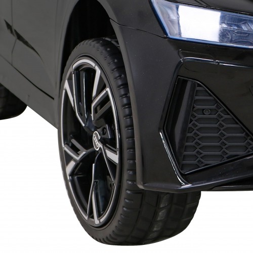 Audi RS 6 Dětské elektrické auto černé + dálkové ovládání + Kola EVA + pomalý start + Audio LED