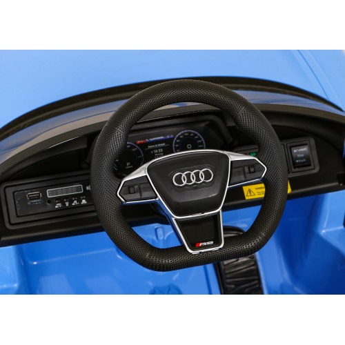 Audi RS E-Tron GT Bateriový Modrý Dálkový 4x4 Pohon Rádio MP3 LED EVA