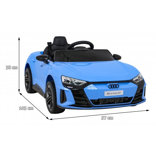 Audi RS E-Tron GT Bateriový Modrý Dálkový 4x4 Pohon Rádio MP3 LED EVA