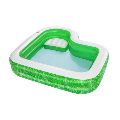 Dětský zahradní bazén 6+ Tropical Paradise 231x51 BESTWAY + nafukovací sedadlo + držáky na nápoje
