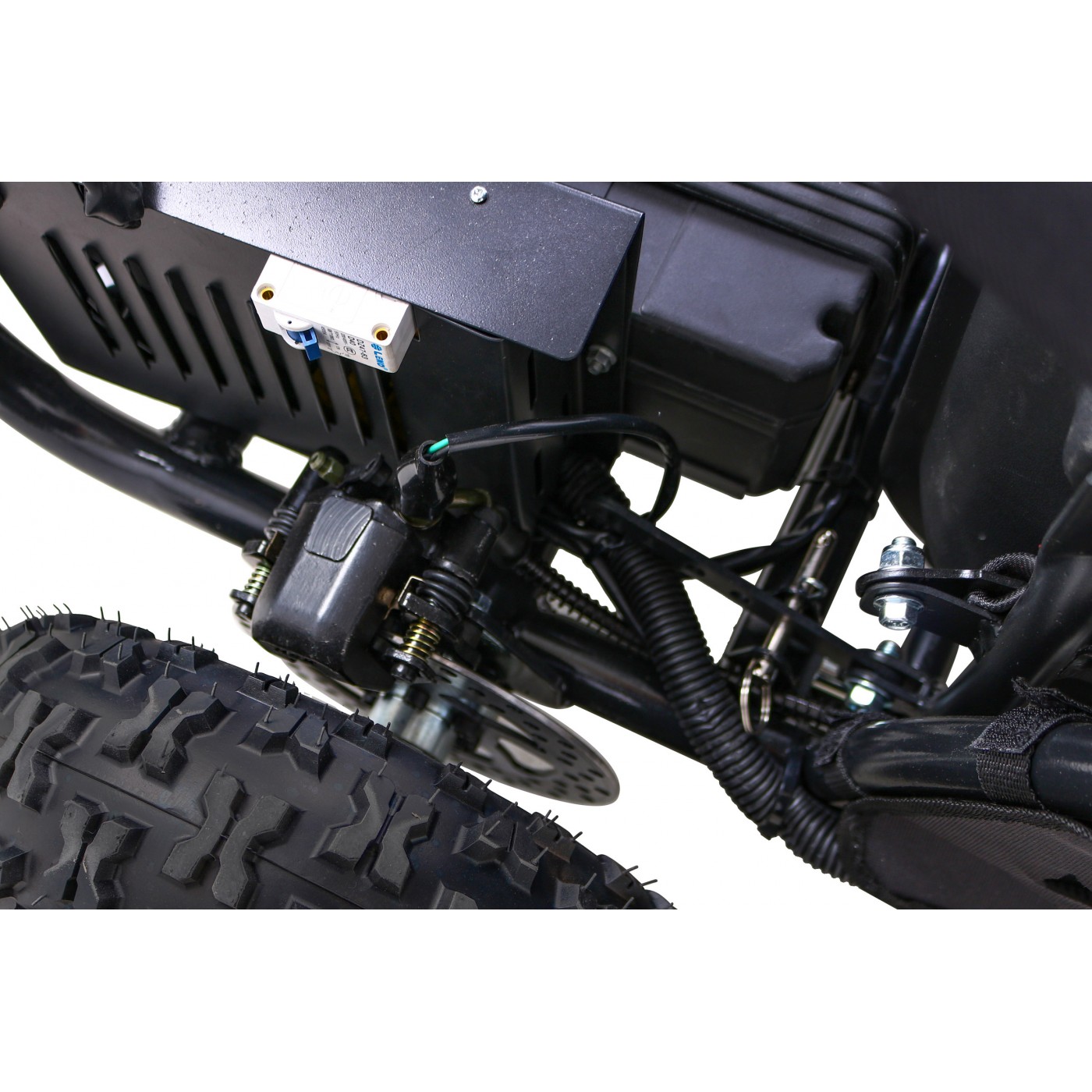 Rychlá dračí motokára na baterii Modrá 30km/h + Motor 1000W + Nafouknutá kola + Nastavení sedadla + Pásy