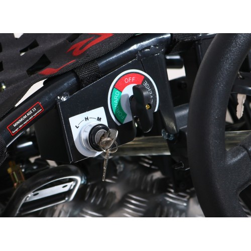 Rychlá dračí motokára na baterii Modrá 30km/h + Motor 1000W + Nafouknutá kola + Nastavení sedadla + Pásy