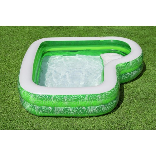 Dětský zahradní bazén 6+ Tropical Paradise 231x51 BESTWAY + nafukovací sedadlo + držáky na nápoje