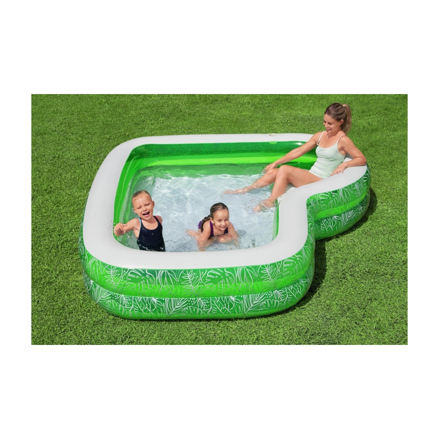 Dětský zahradní bazén 6+ Tropical Paradise 231x51 BESTWAY + nafukovací sedadlo + držáky na nápoje