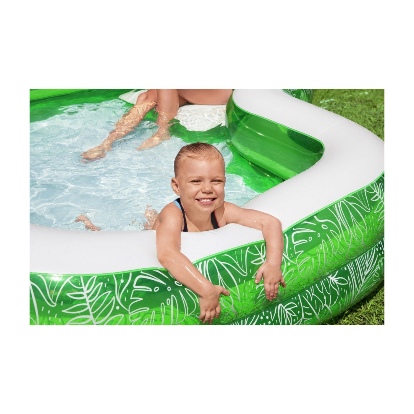 Dětský zahradní bazén 6+ Tropical Paradise 231x51 BESTWAY + nafukovací sedadlo + držáky na nápoje