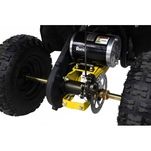 Quad E-STAR na baterii žlutá 35 km/h + střídavý motor 1000 W + nafouknutá kola + nastavení sedadla