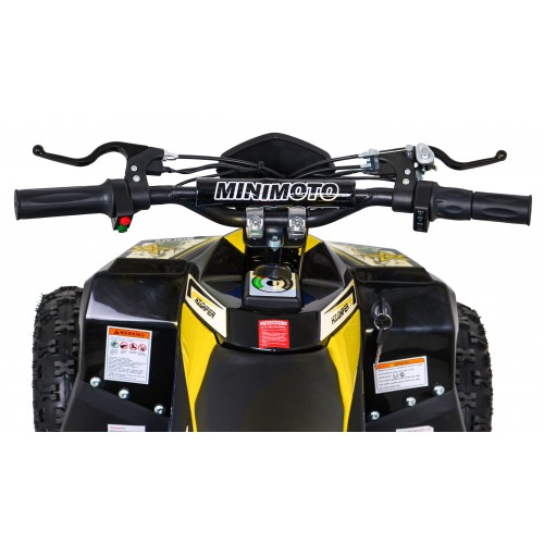 Quad E-STAR na baterii žlutá 35 km/h + střídavý motor 1000 W + nafouknutá kola + nastavení sedadla